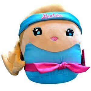 Barbie Cuutopia Gymnastics Plush Doll 3+ By Mattel - Soft Toy With Pink Bow & Bl